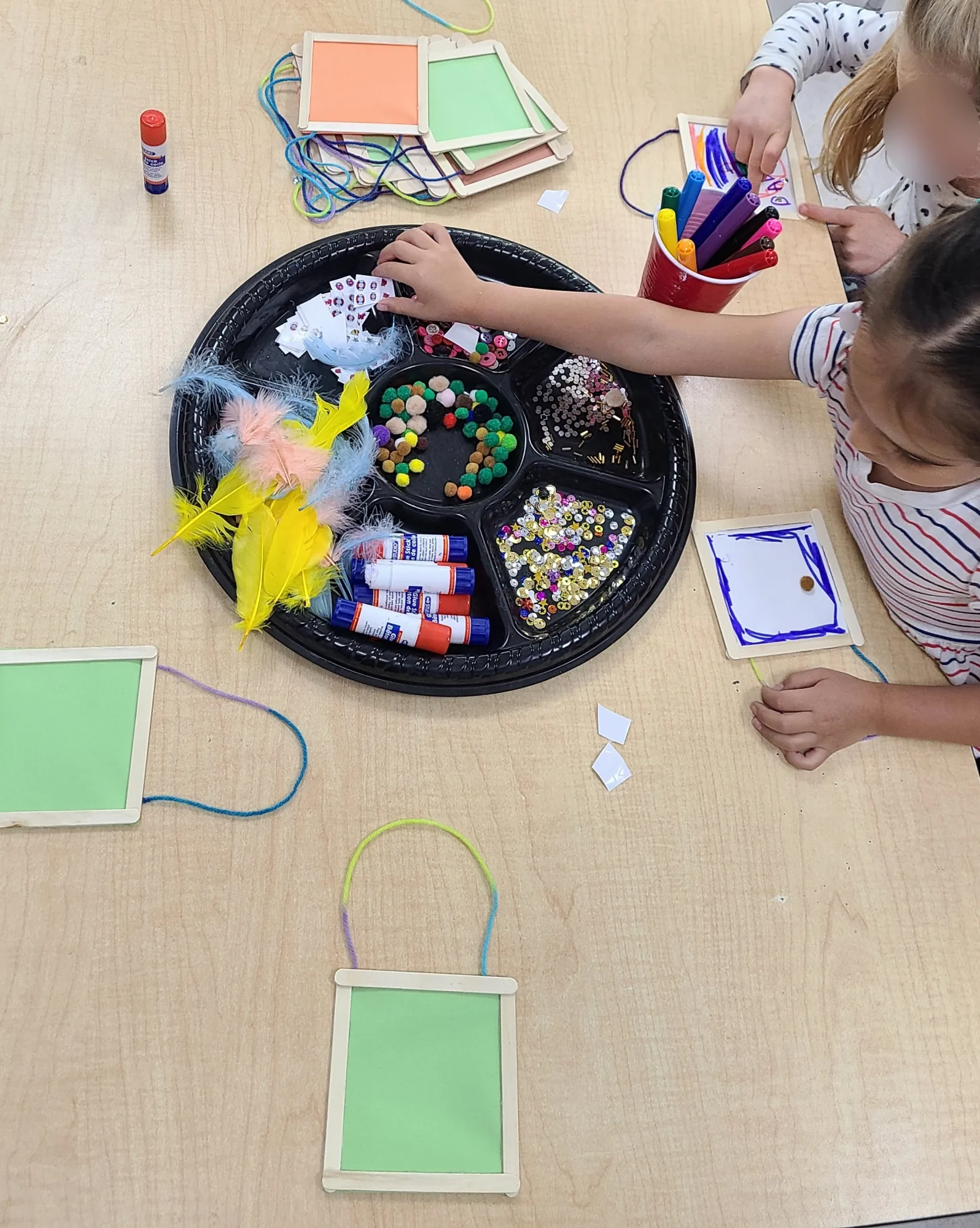 Village Scholars Preschool photo: loose-parts art invitation