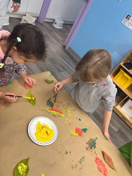 Village Scholars Preschool photo: small brushes and fine-motor art
