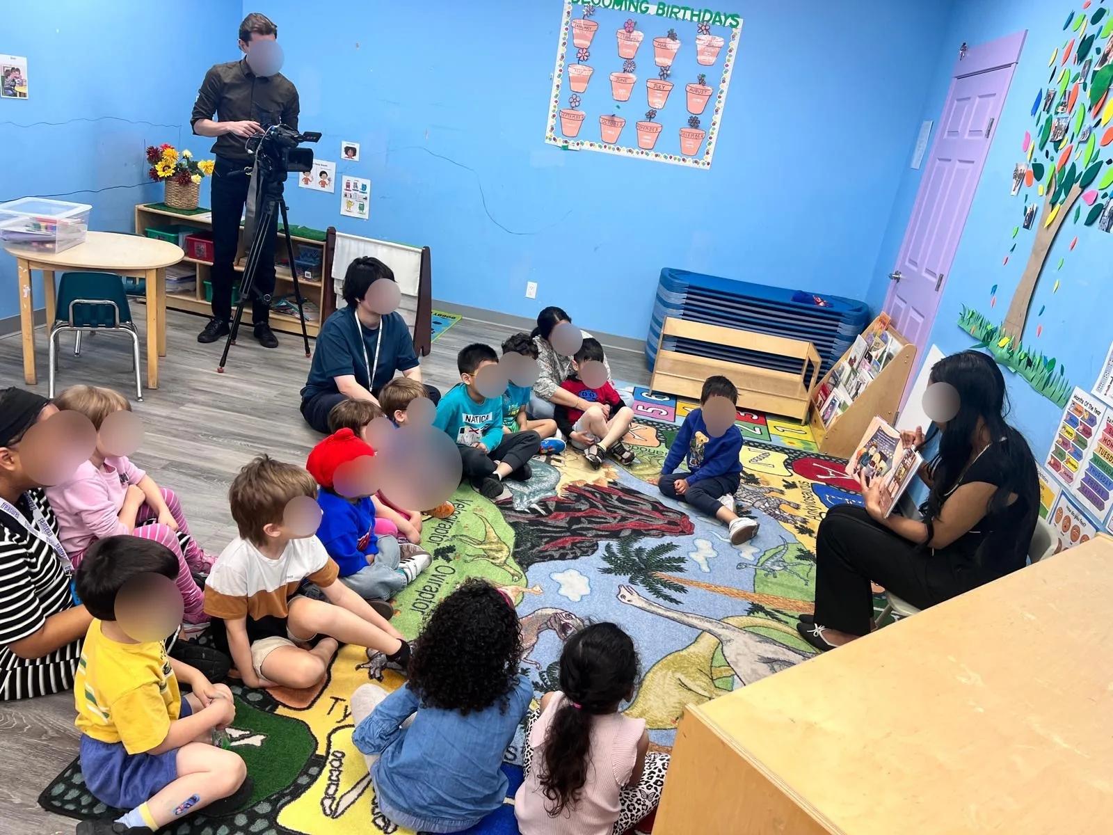 Village Scholars Preschool photo: group nature presentation in the classroom