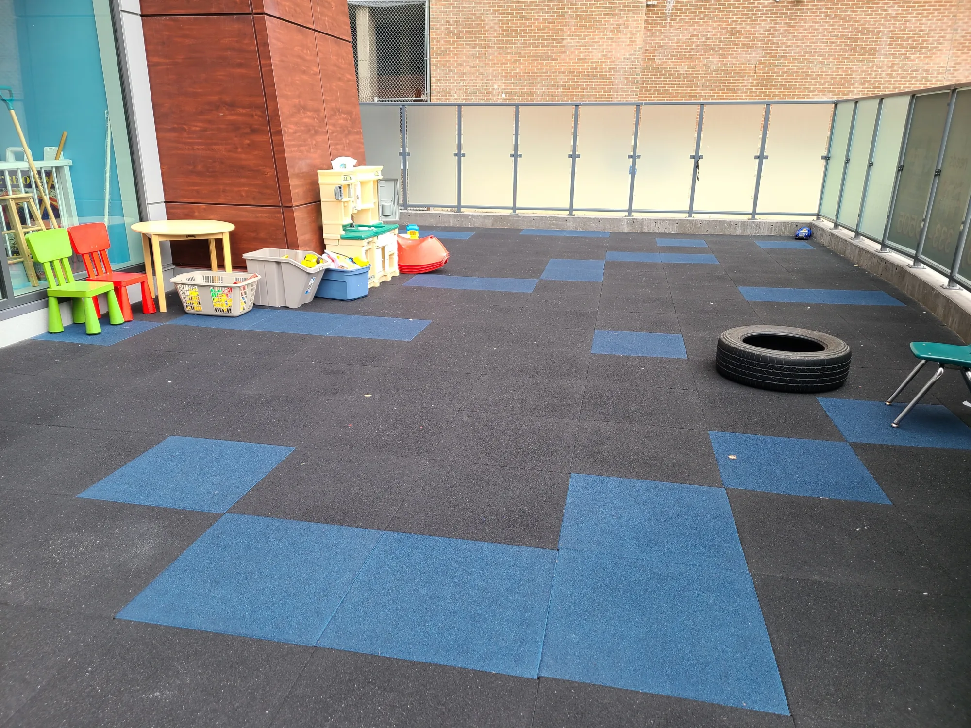 Village Scholars Preschool photo: outdoor play space set up for the day