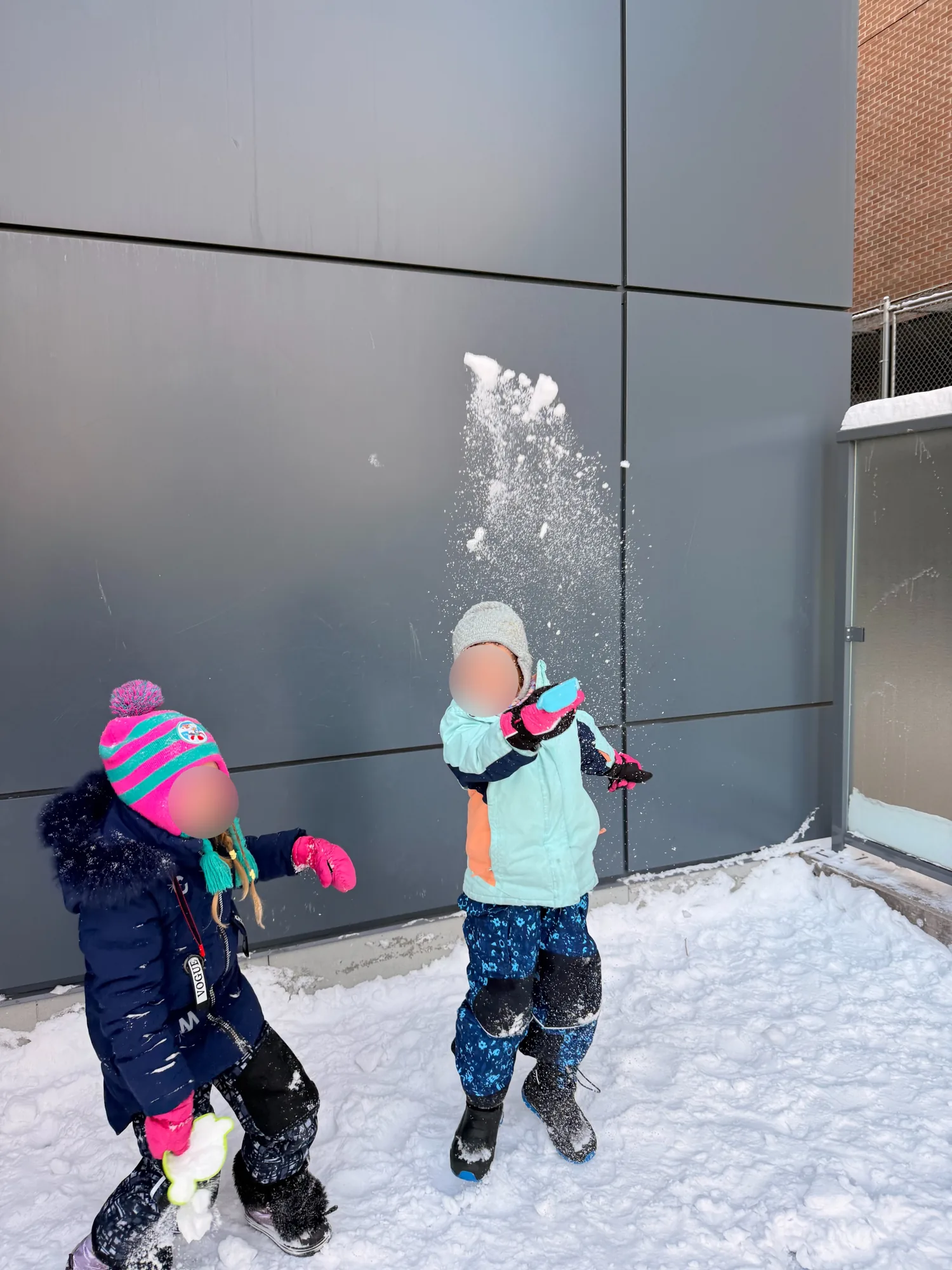Village Scholars Preschool photo: winter movement and snow exploration